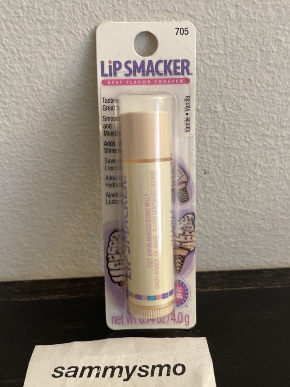 Lip Smacker 705 VANILLA Lip Balm 0.14 oz. Discontinued